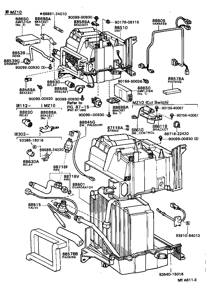 88510-24014 UNIT ASSY, COOLER product image