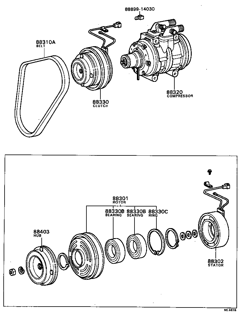 88320-24010 COMPRESSOR ASSY, COOLER product image