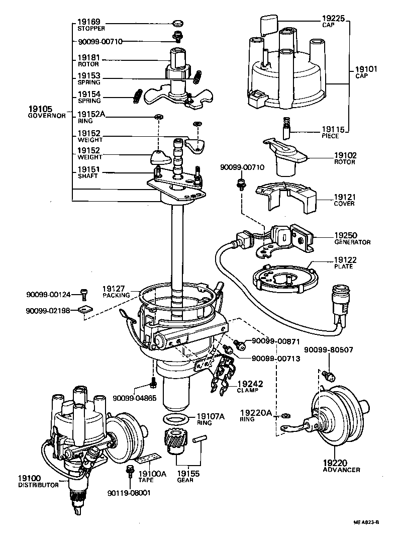19144-71010 LEAD, DISTRIBUTOR BREAKER product image