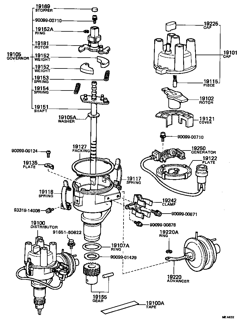 19105-13040 GOVERNOR SUB-ASSY product image