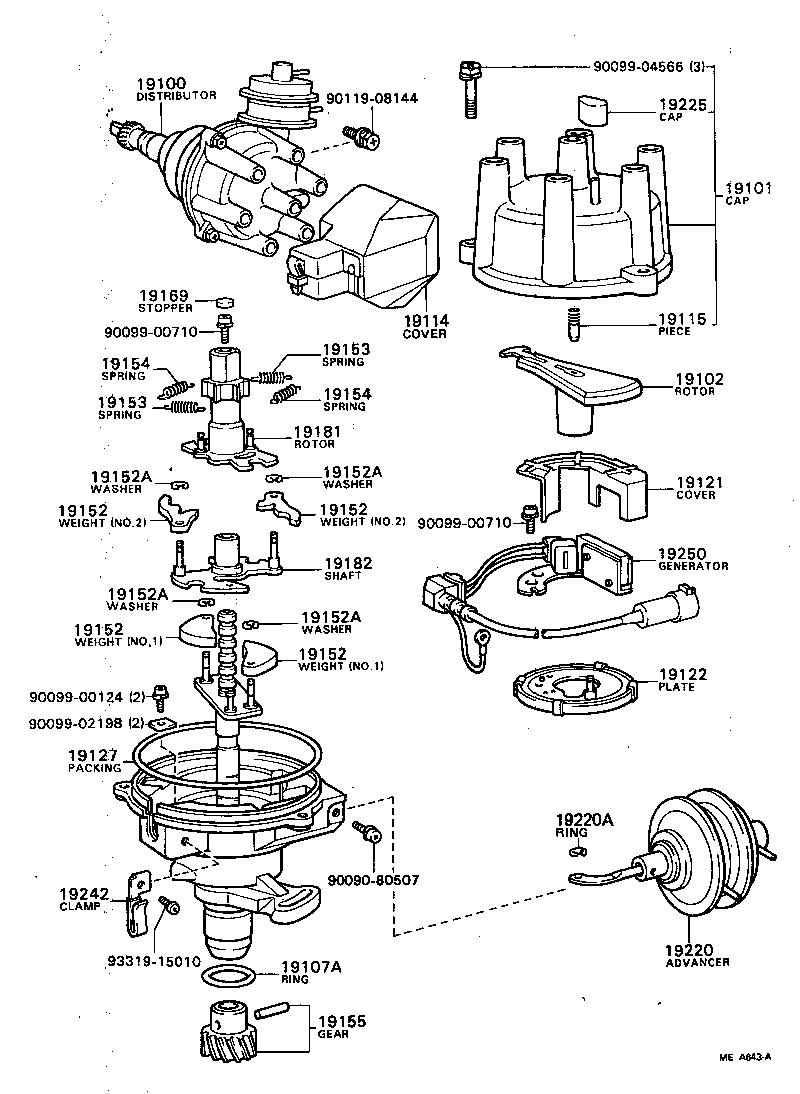 19114-35010 COVER, WATER PROOF(FOR DISTRIBUTOR) product image