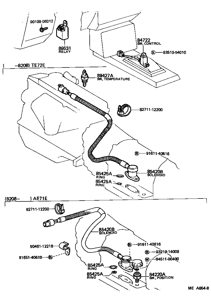 Toyota 85420-20050 SOLENOID ASSY, TRANSMISSION