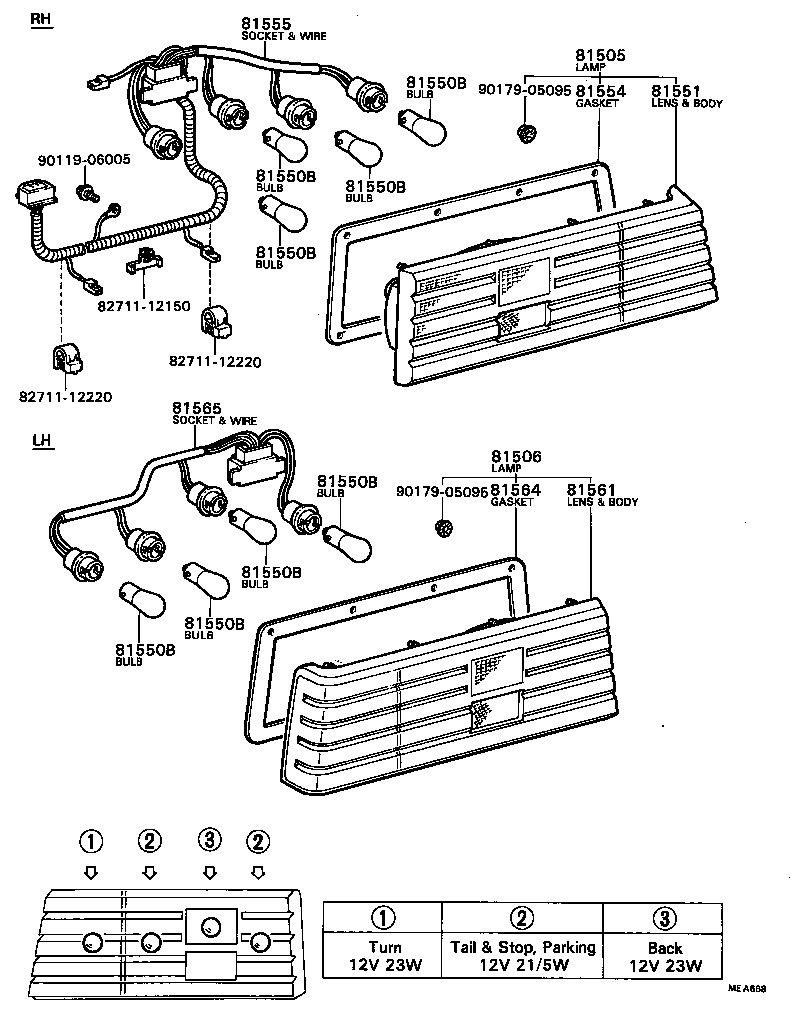 81506-19085 LAMP SUB-ASSY, REAR COMBINATION, LH product image