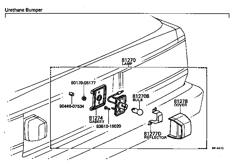 81270-19795 LAMP ASSY, LICENSE PLATE product image