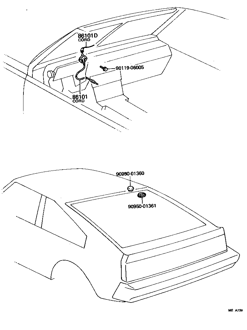 86101-14260 CORD SUB-ASSY, ANTENNA product image