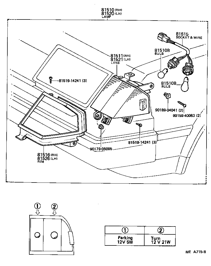 81510-80003 LAMP ASSY, FRONT TURN SIGNAL, RH product image