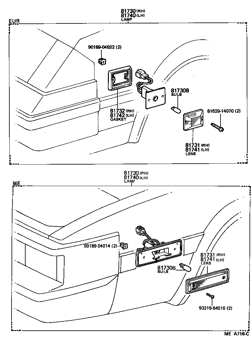 81730-19285 LAMP ASSY, SIDE TURN SIGNAL, RH product image
