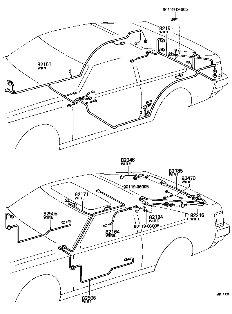 82141-14260 WIRING SUB-ASSY, INSTRUMENT PANEL product image