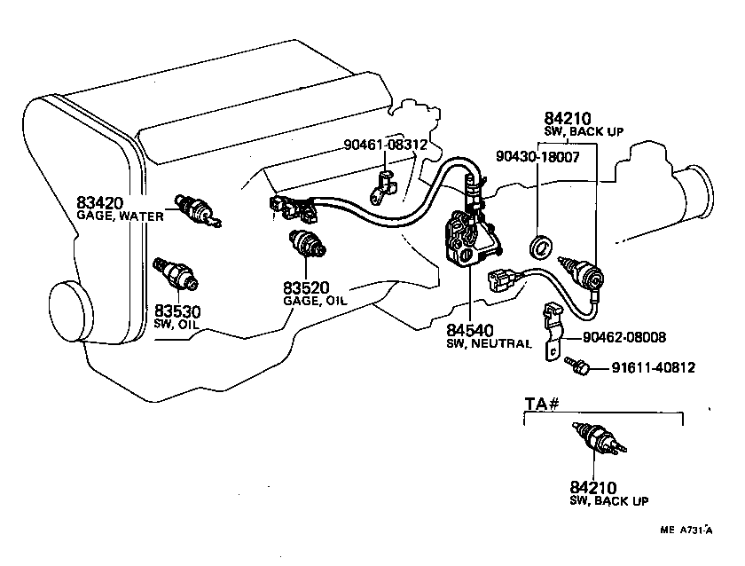 83320-19555 GAGE ASSY, FUEL SENDER product image