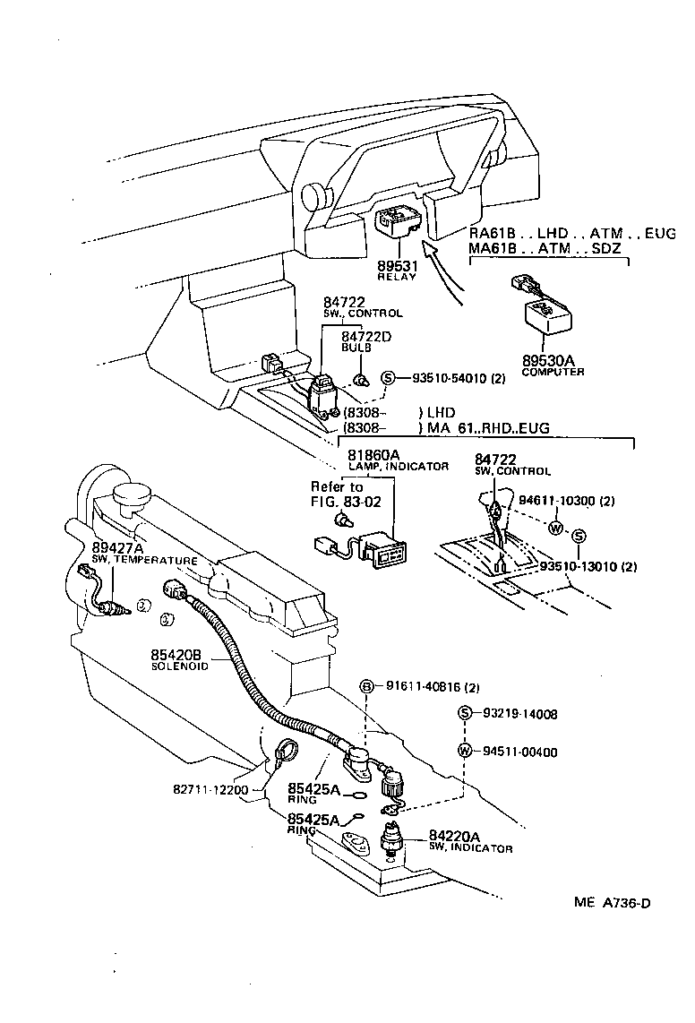 89530-24010 COMPUTER ASSY, TRANSMISSION CONTROL product image