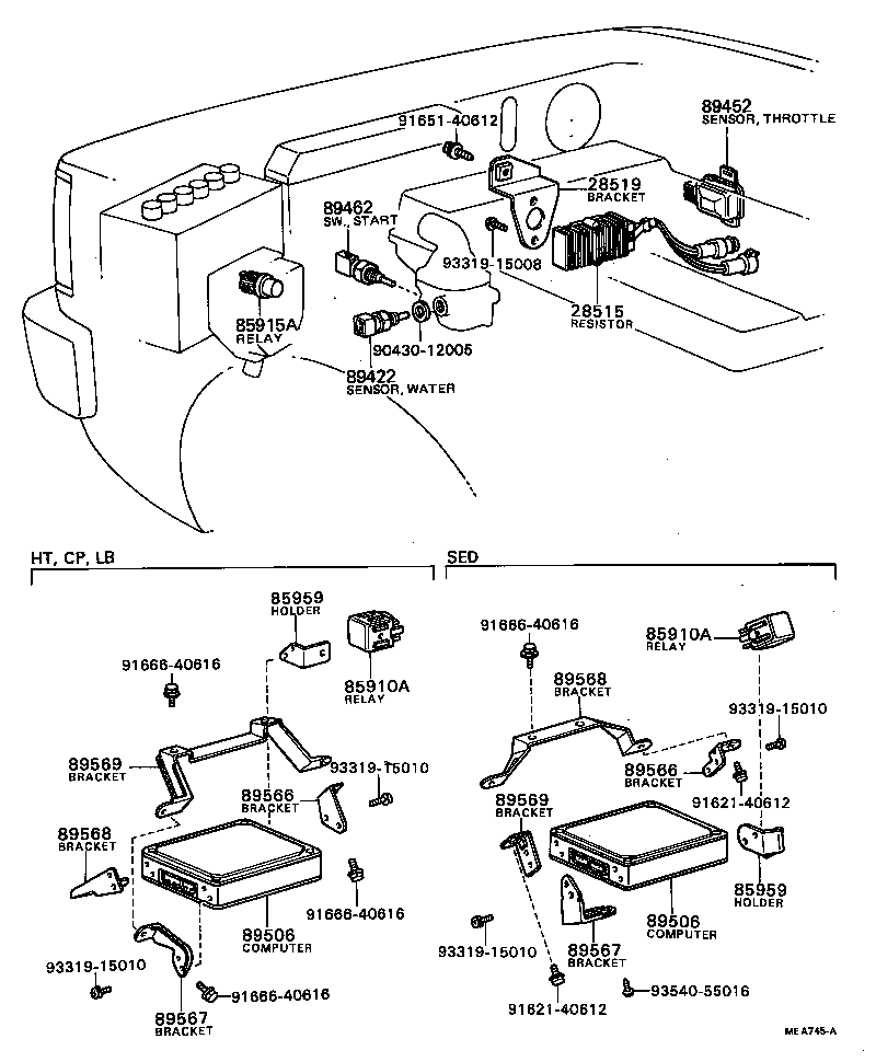 85959-12010 HOLDER, RELAY product image