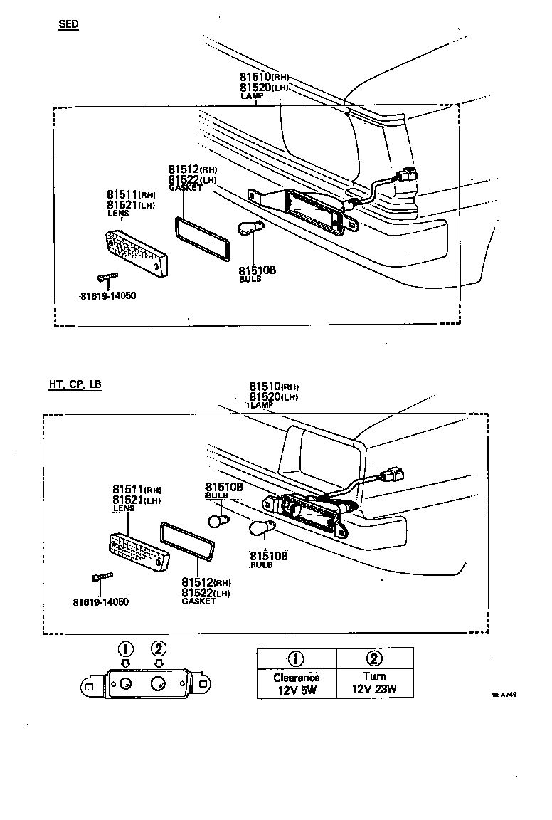 81510-19735 LAMP ASSY, FRONT TURN SIGNAL, RH product image