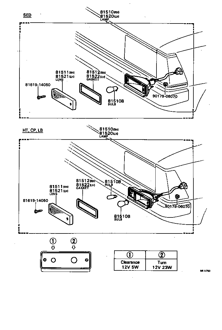 81510-19735 LAMP ASSY, FRONT TURN SIGNAL, RH product image