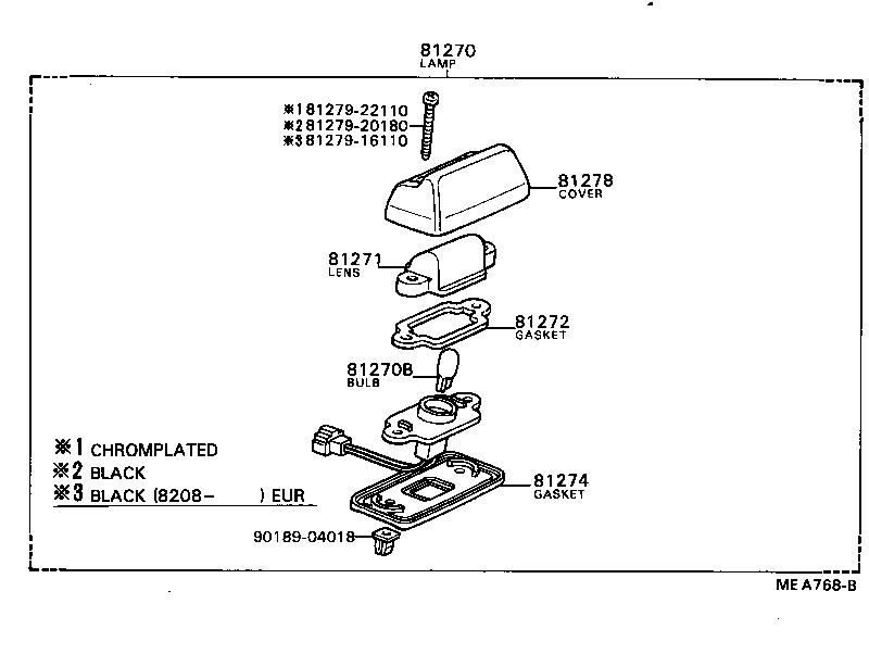 81275-13180 SOCKET AND WIRE, LICENSE PLATE LAMP product image