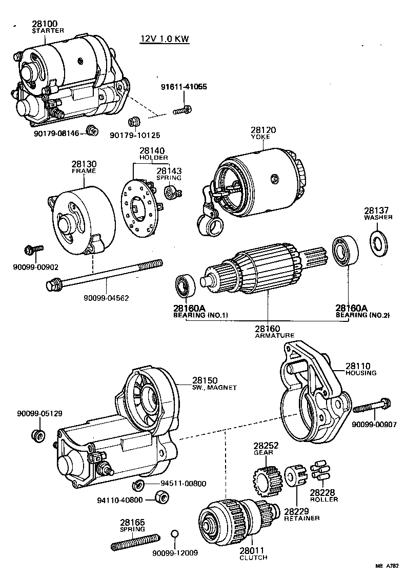 28150-44050 SWITCH ASSY, MAGNET STARTER product image