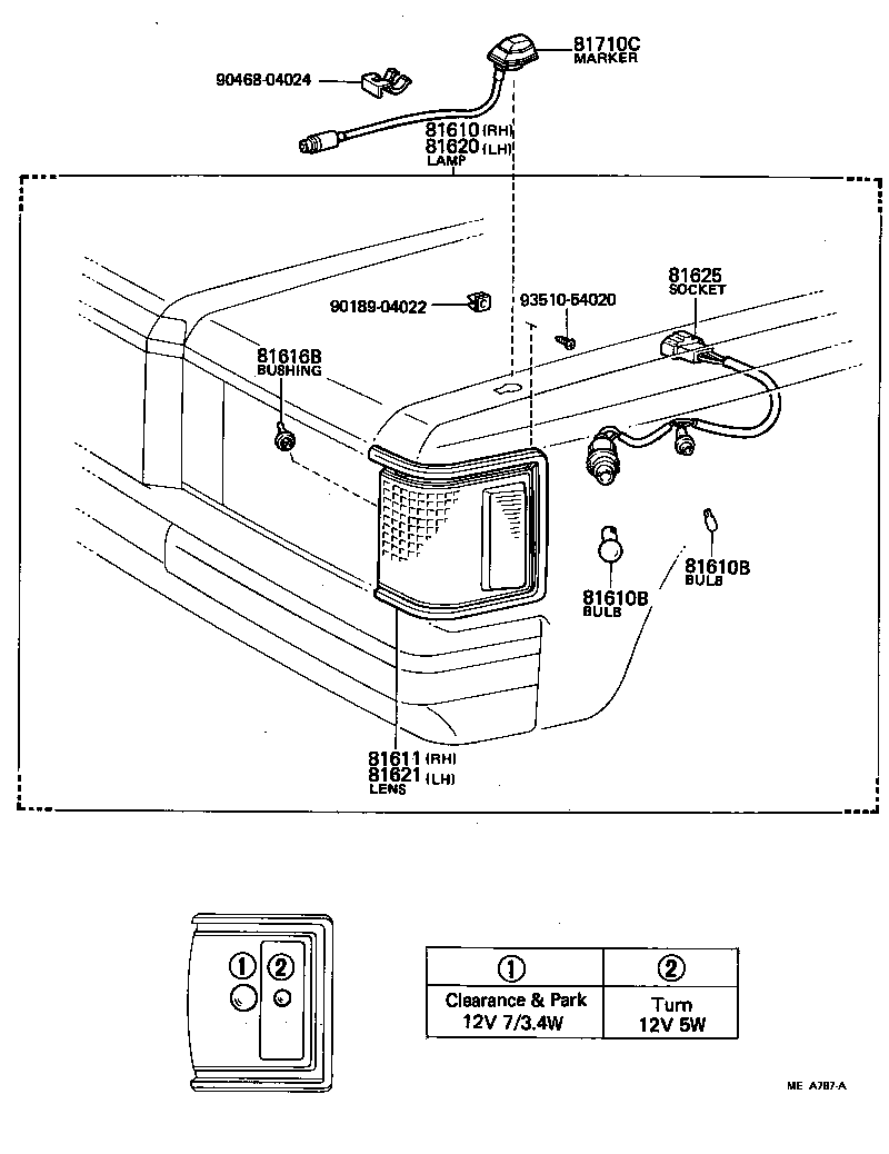 81611-30160 LENS, PARKING & CLEARANCE LAMP, RH product image