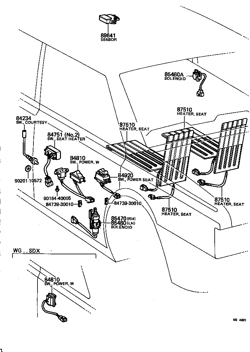 28529-54010 BRACKET, PREHEATING TIMER, NO.1 product image