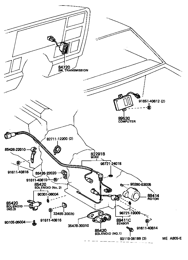 89530-30050 COMPUTER ASSY, TRANSMISSION CONTROL product image