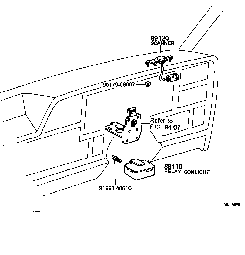 89110-30010 RELAY ASSY, CONLIGHT, A product image