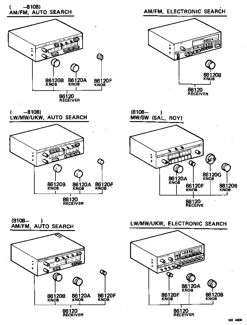 86120-30410 RECEIVER ASSY, RADIO product image
