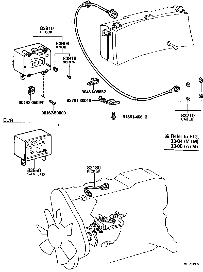 83132-30840 CASE, COMBINATION METER product image
