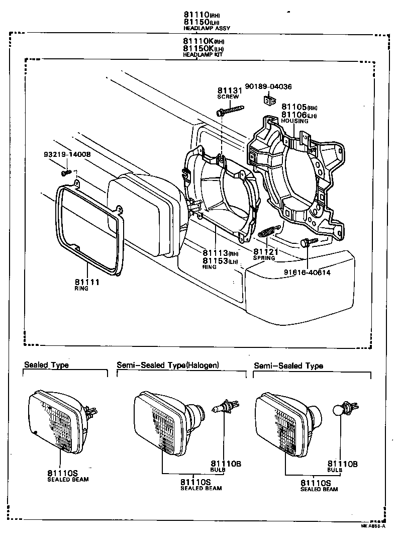 81150-39735 HEADLAMP ASSY, LH product image