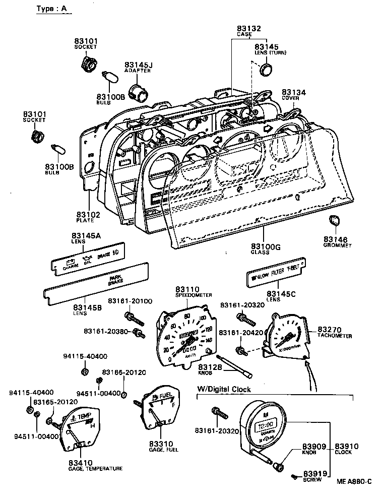 83110-89132 SPEEDOMETER ASSY product image