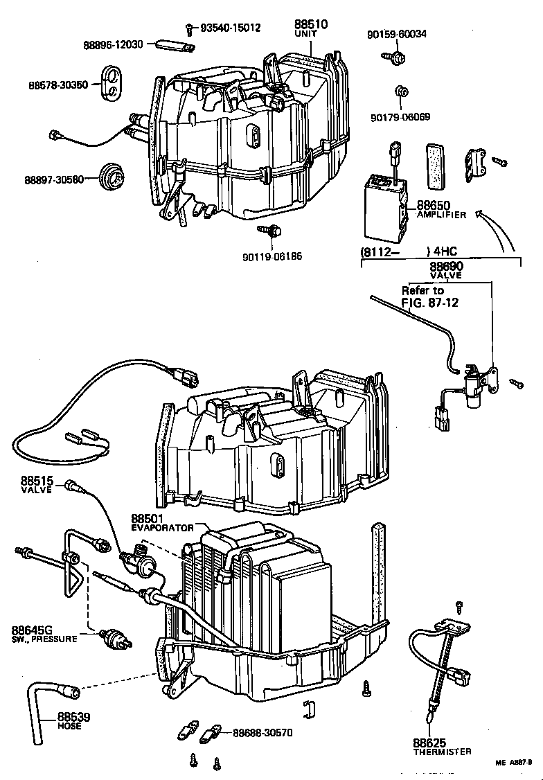 88608-30280 HARNESS SUB-ASSY, COOLER WIRING, NO.1 product image