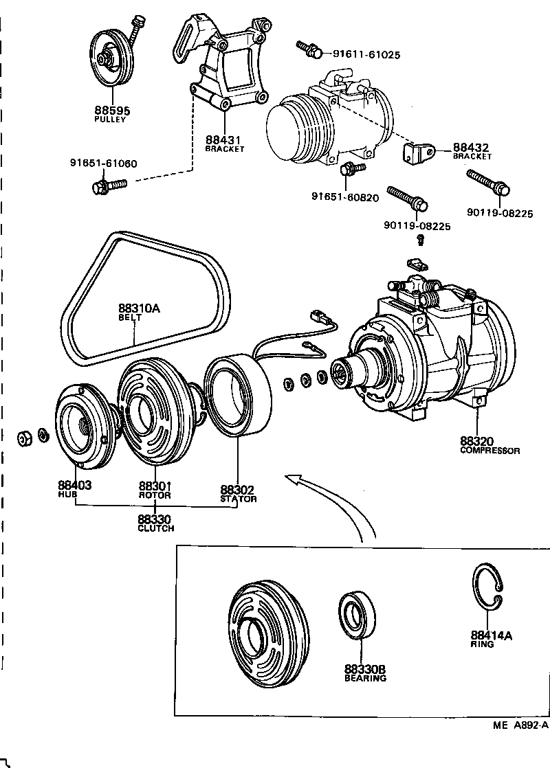88320-30290 COMPRESSOR ASSY, COOLER product image