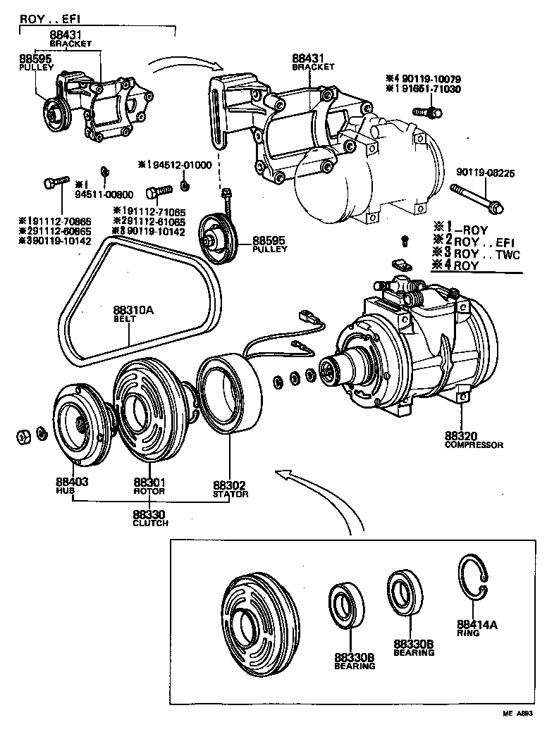 88320-30290 COMPRESSOR ASSY, COOLER product image