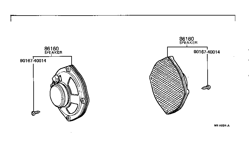 86160-19135 SPEAKER ASSY, FRONT NO.1 product image