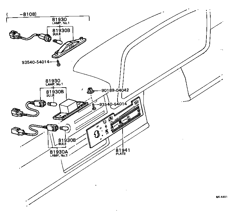 55519-89103 PLATE, HEATER CONTROL NAME product image