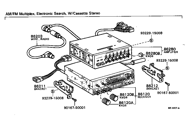 86125-20060 KNOB, RADIO RECEIVER SWITCH product image
