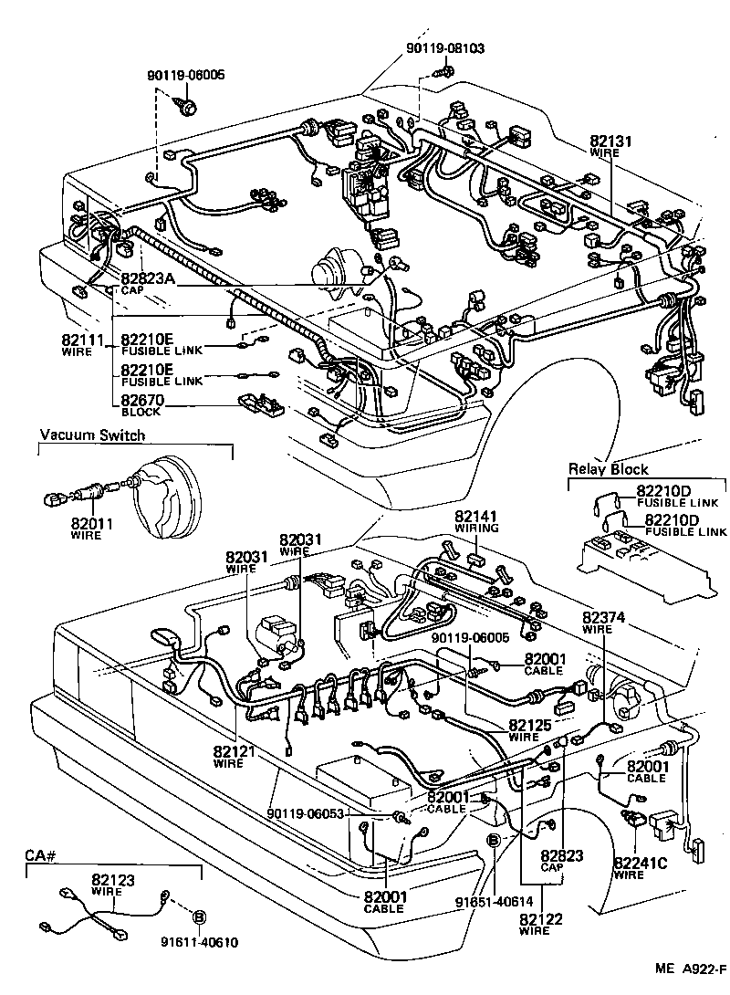 82122-14101 WIRE, ENGINE, NO.2 product image