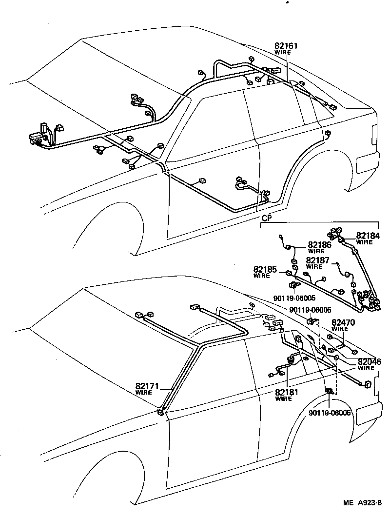 82122-14101 WIRE, ENGINE, NO.2 product image