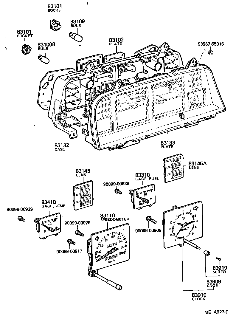 83131-1D010 DIAL, METER, NO.1 product image