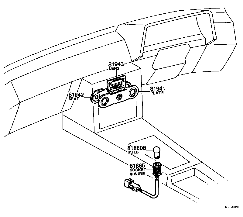 55519-14010 PLATE, HEATER CONTROL NAME product image