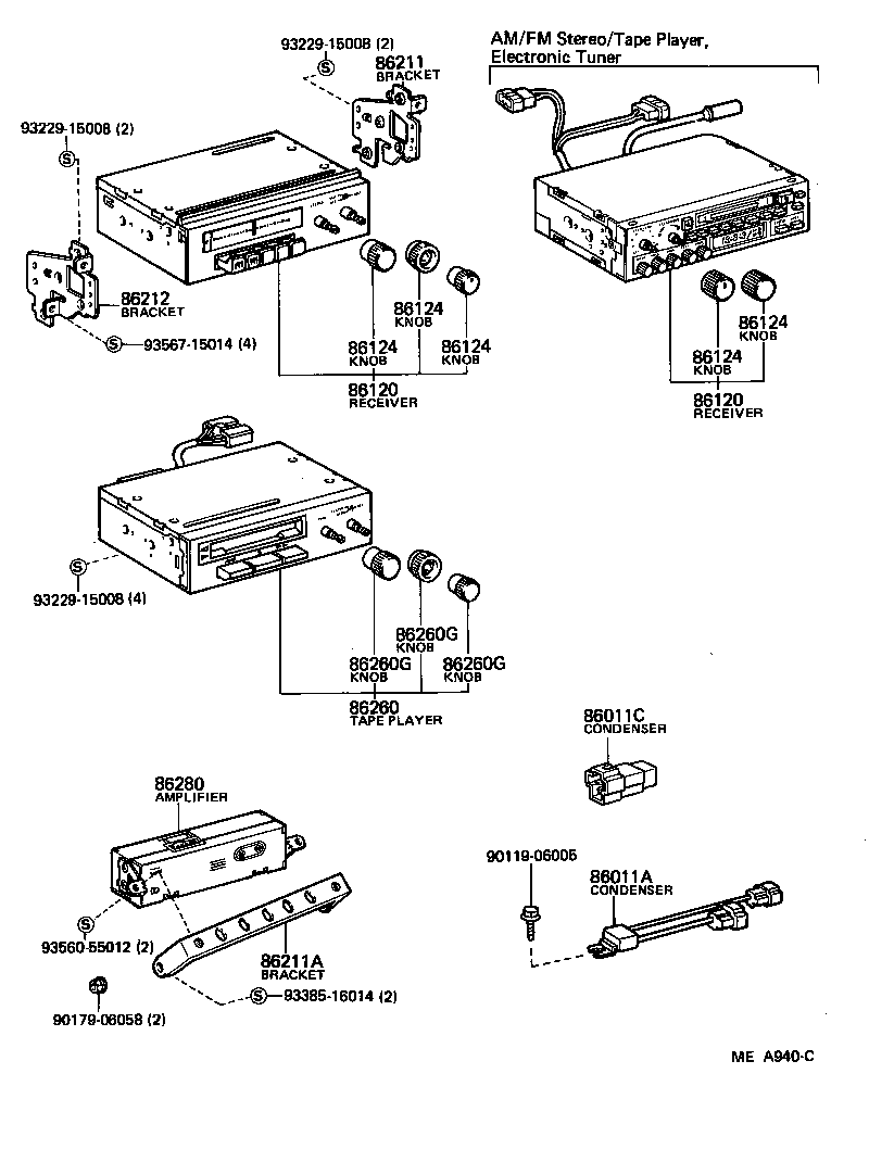 86211-14200 BRACKET, RADIO, NO.1 product image