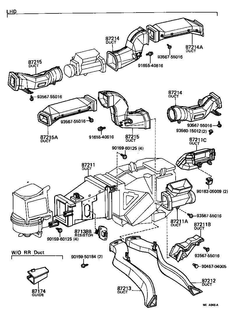 87138-24010 RESISTOR, HEATER BLOWER product image
