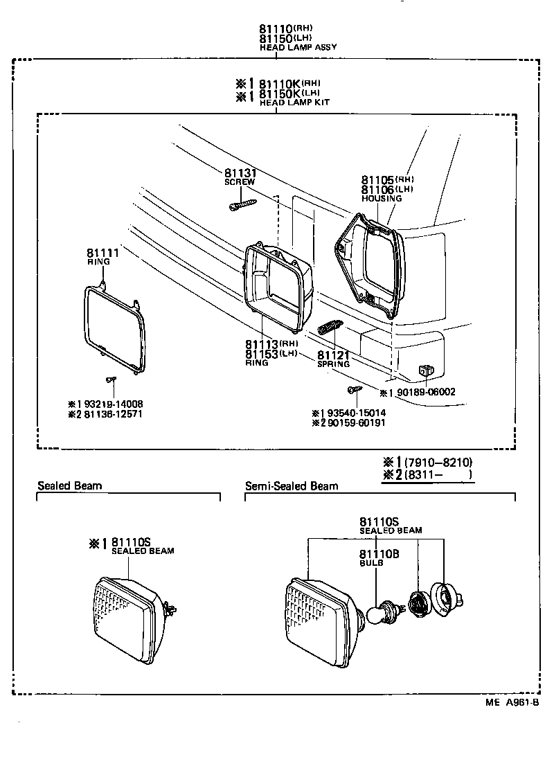 81150-80263 HEADLAMP ASSY, LH product image