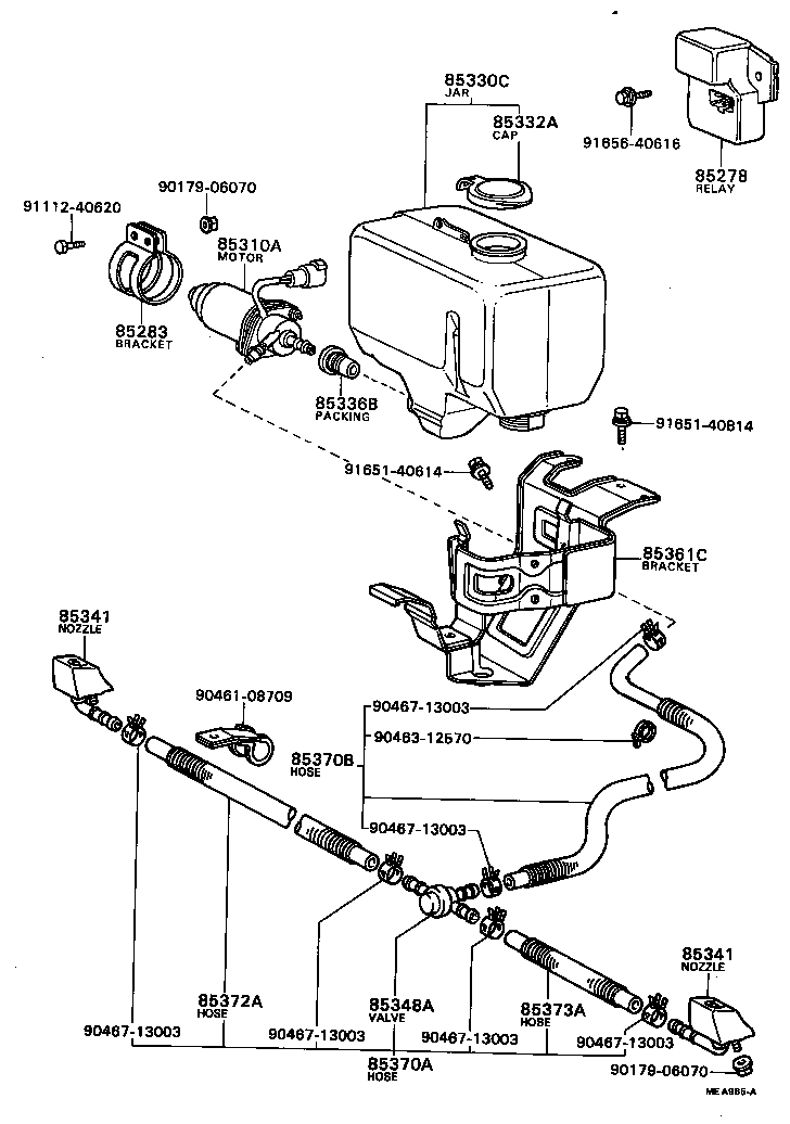 53752-95110 BRACKET, WASHER product image