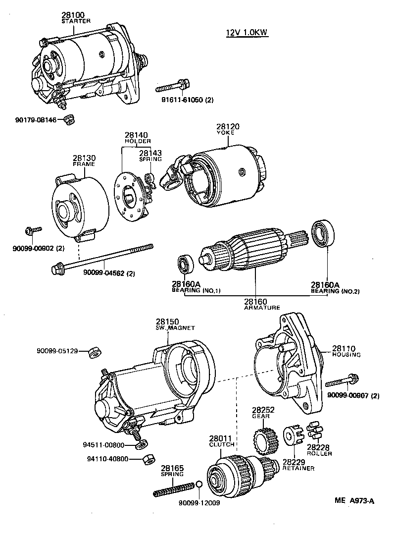 28150-63020 SWITCH ASSY, MAGNET STARTER product image