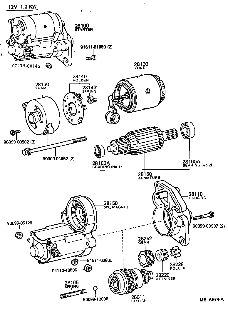 28150-63020 SWITCH ASSY, MAGNET STARTER product image