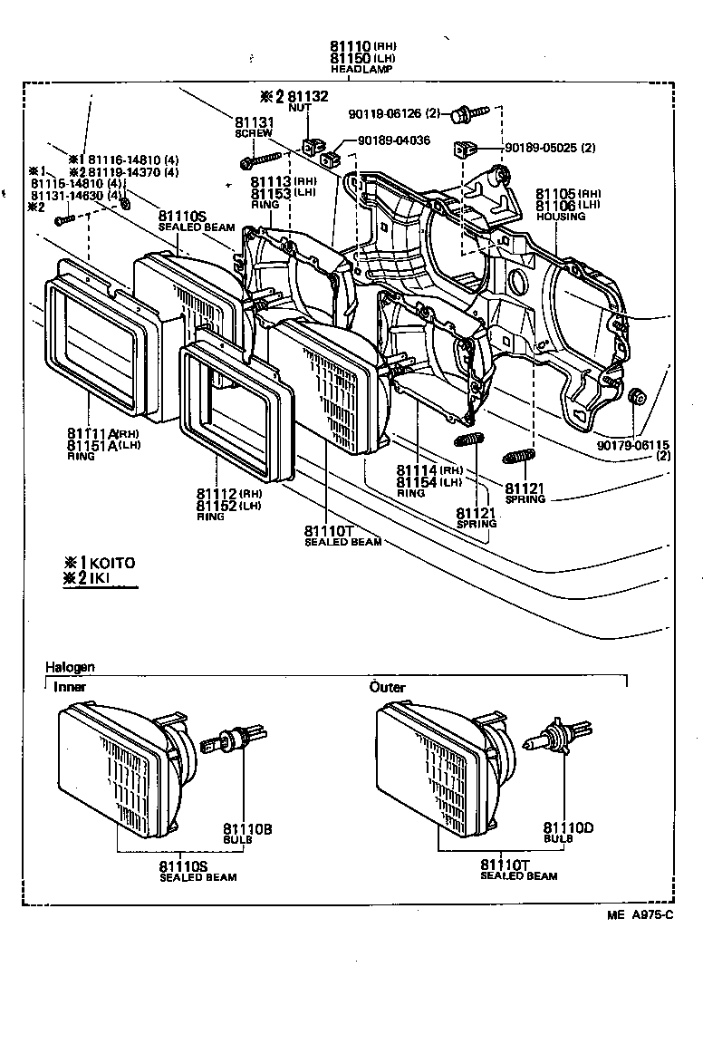 81150-80397 HEADLAMP ASSY, LH product image