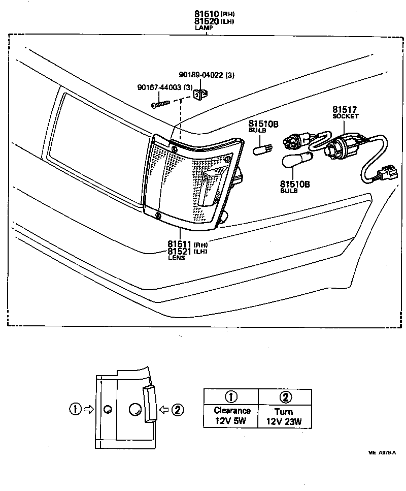 81520-80007 LAMP ASSY, FRONT TURN SIGNAL, LH product image