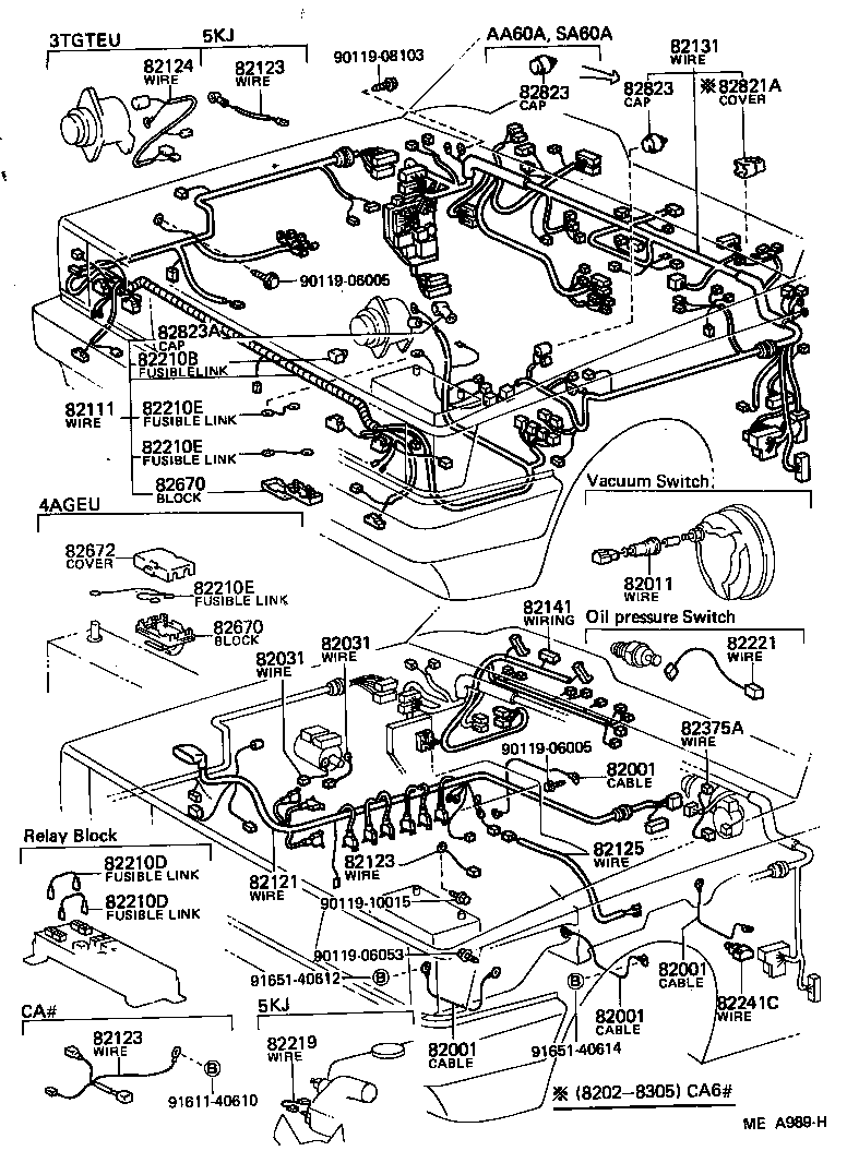82121-14150 WIRE, ENGINE product image