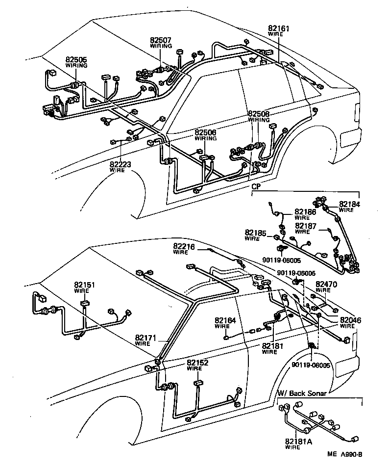 82121-14150 WIRE, ENGINE product image