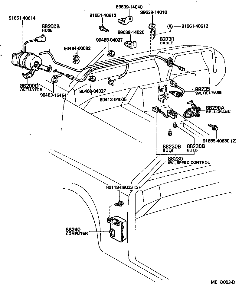 83731-14010 CABLE, CRUISE CONTROL product image