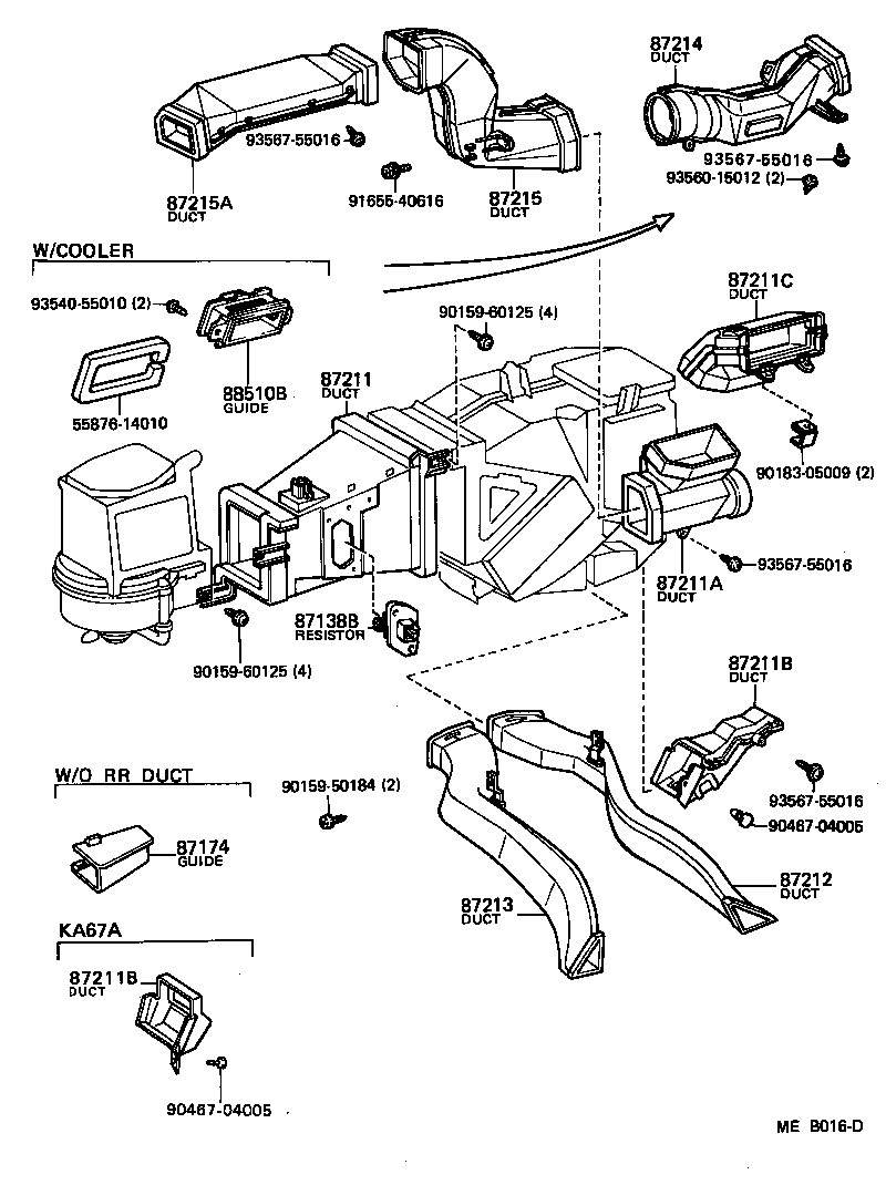 55938-14010 BRACKET, HEATER CONTROL product image