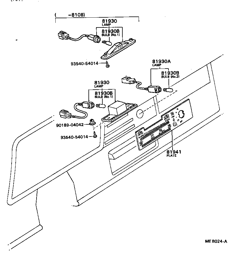 81850-92300 LAMP ASSY, HEATER CONTROL INDICATOR, NO.1 product image